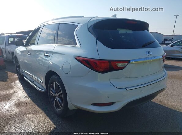 5N1DL0MNXHC547278 2017 INFINITI QX60 White უკანა მარცხენა