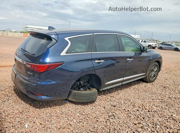 5N1DL0MNXKC500078 2019 INFINITI QX60 Blue Tył prawy