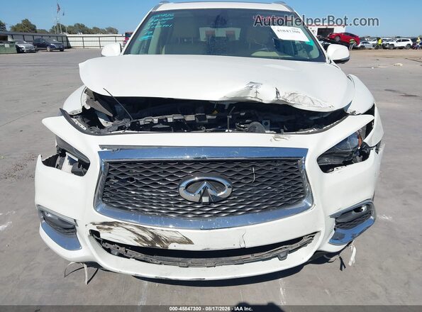 5N1DL0MNXKC504616 2019 INFINITI QX60 White Vista frontal