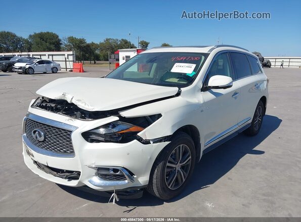 5N1DL0MNXKC504616 2019 INFINITI QX60 White Vista tres cuartos delantera izquierda