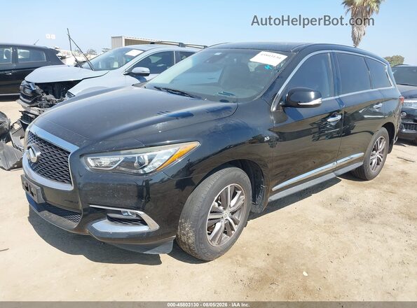 5N1DL0MNXKC533338 2019 INFINITI QX60 Black Vista tres cuartos delantera izquierda