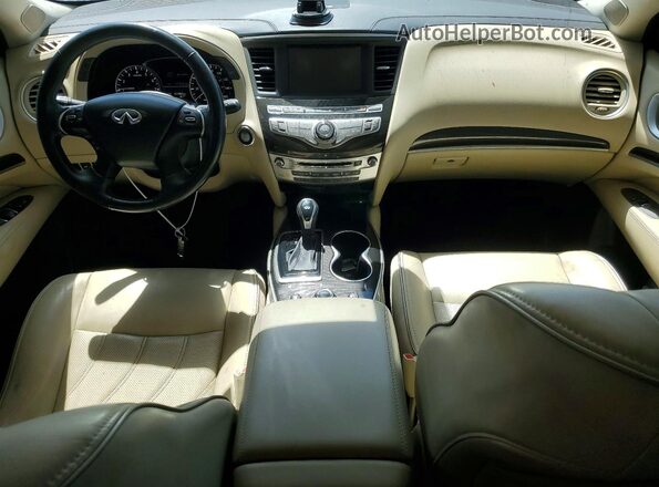 5N1DL0MNXLC522003 2020 INFINITI QX60 White Widok deski rozdzielczej