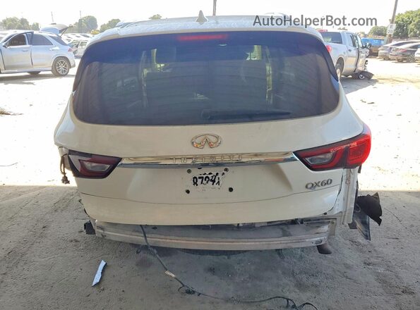 5N1DL0MNXLC522003 2020 INFINITI QX60 White Widok z tyłu
