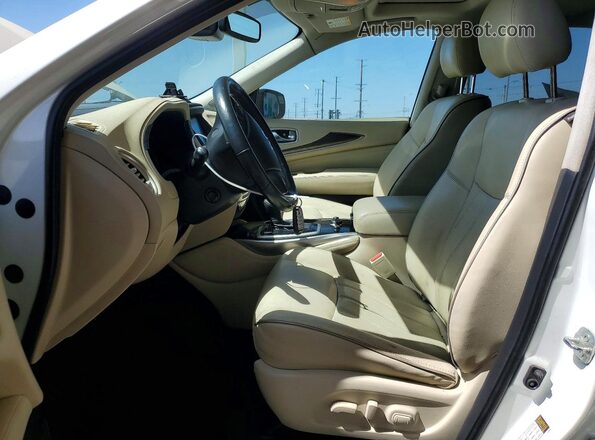 5N1DL0MNXLC522003 2020 INFINITI QX60 White Widok wnętrza z przodu