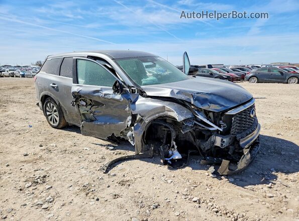 5N1DL1ES3PC346332 2023 INFINITI QX60 Charcoal Передня права чверть