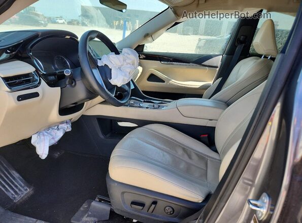 5N1DL1ES3PC346332 2023 INFINITI QX60 Charcoal Вид салону спереду
