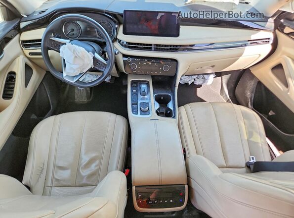 5N1DL1ES3PC346332 2023 INFINITI QX60 Charcoal Вид панелі приладів