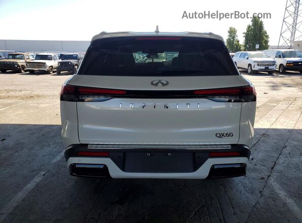 5N1DL1FR0PC352732 2023 INFINITI QX60 White Հետևի տեսք