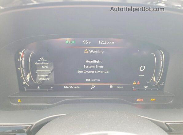 5N1DL1FR6PC363878 2023 INFINITI QX60 Black Instrument cluster view