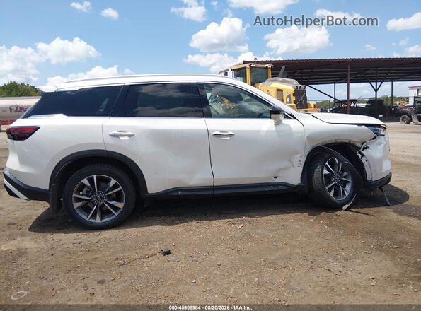 5N1DL1FRXRC347198 2024 INFINITI QX60 White უკანა სალონის ხედი