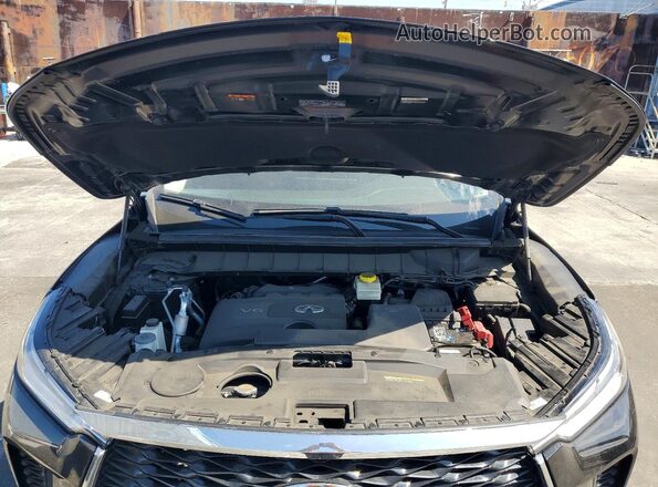 5N1DL1FRXRC356192 2024 INFINITI QX60 Black Սալոնի հետևի տեսք