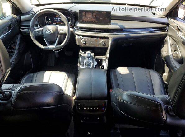 5N1DL1FRXRC356192 2024 INFINITI QX60 Black Առջևի վահանակի տեսք