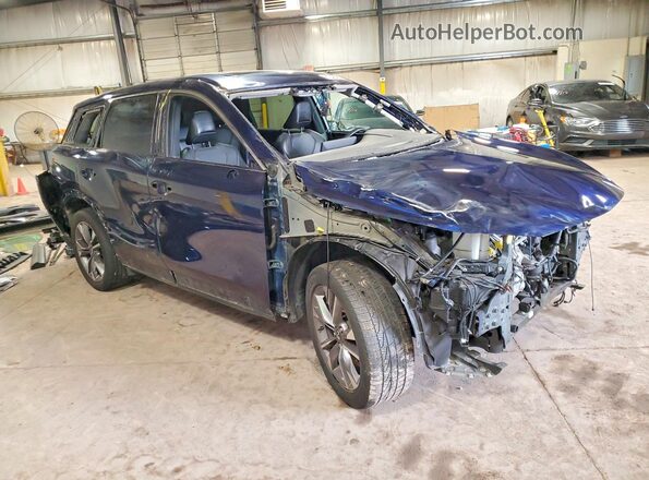 5N1DL1FS1RC342989 2024 INFINITI QX60 Синий Передняя правая четверть
