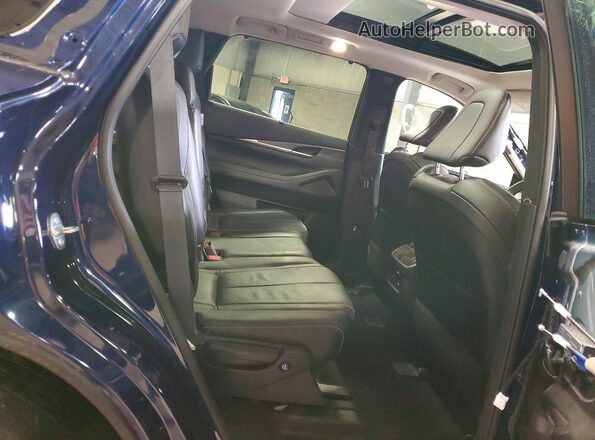 5N1DL1FS1RC342989 2024 INFINITI QX60 Синий Вид задней части салона