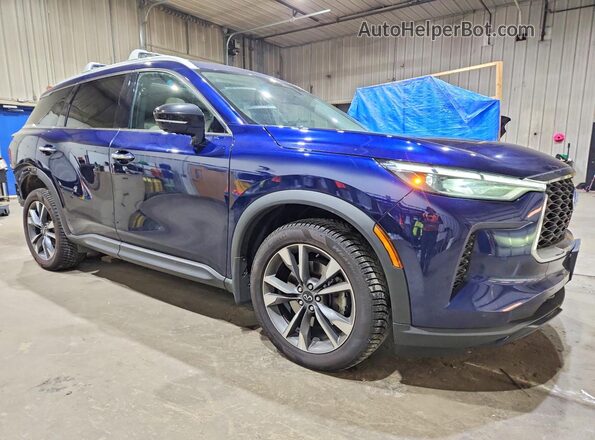5N1DL1FS3PC364487 2023 INFINITI QX60 Blue Delantero derecho