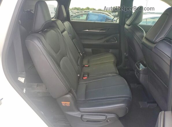 5N1DL1GR6PC333410 2023 INFINITI QX60 White Вид задніх сидінь