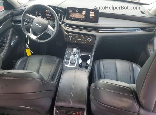 5N1DL1GR6PC333410 2023 INFINITI QX60 White Вид панелі приладів