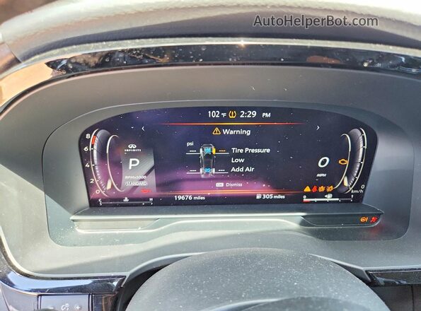5N1DL1GR6PC345265 2023 INFINITI QX60 Gray Սարքավորումների վահանակի տեսք