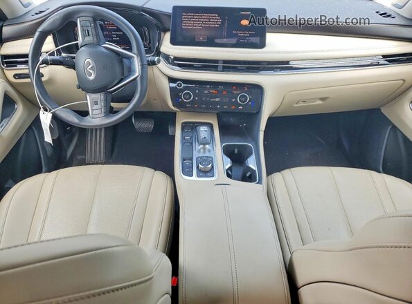 5N1DL1GS3PC371907 2023 INFINITI QX60 Teal Առջևի վահանակի տեսք