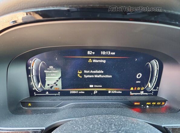 5N1DL1GS8RC350313 2024 INFINITI QX60 Gray Instrument cluster view
