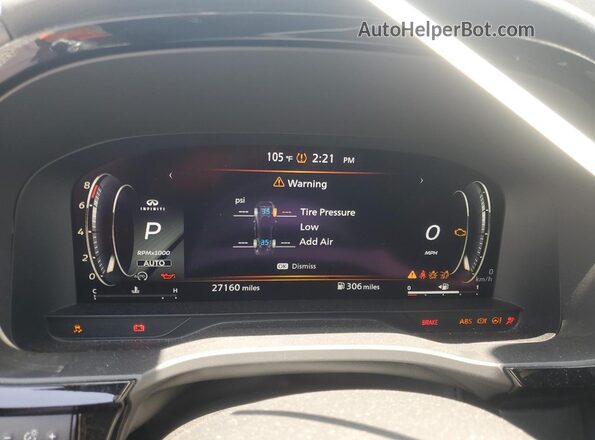 5N1DL1HUXPC330383 2023 INFINITI QX60 Burgundy Vista del cuadro de instrumentos