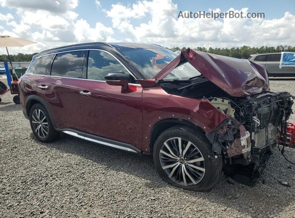 5N1DL1HUXPC330383 2023 INFINITI QX60 Burgundy Delantero derecho
