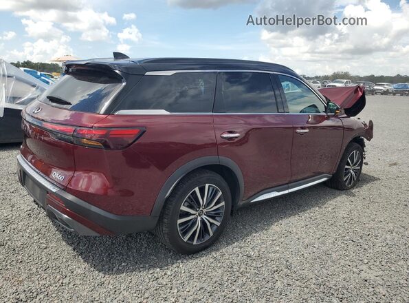 5N1DL1HUXPC330383 2023 INFINITI QX60 Burgundy Trasero derecho
