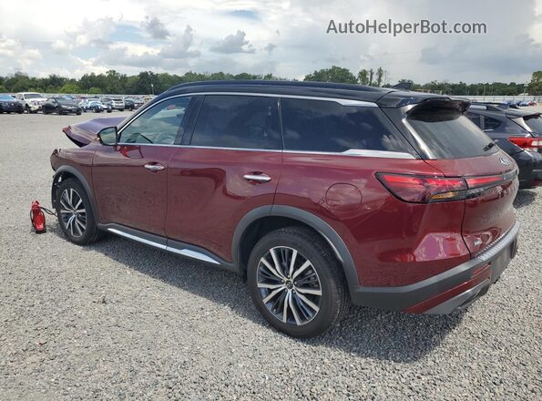 5N1DL1HUXPC330383 2023 INFINITI QX60 Burgundy Trasero izquierdo