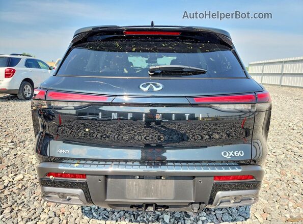 5N1DL1HUXRC332606 2024 INFINITI QX60 Black უკანა ხედი