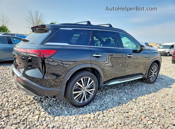 5N1DL1HUXRC332606 2024 INFINITI QX60 Black უკანა მარჯვენა