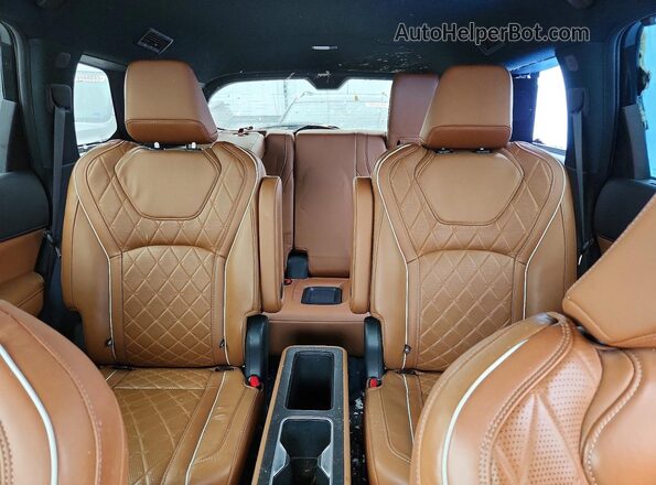 5N1DL1HUXRC332606 2024 INFINITI QX60 Black უკანა სავარძლების ხედი
