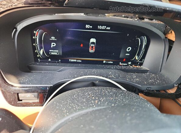5N1DL1HUXRC332606 2024 INFINITI QX60 Black ხელსაწყოთა პანელის ხედი