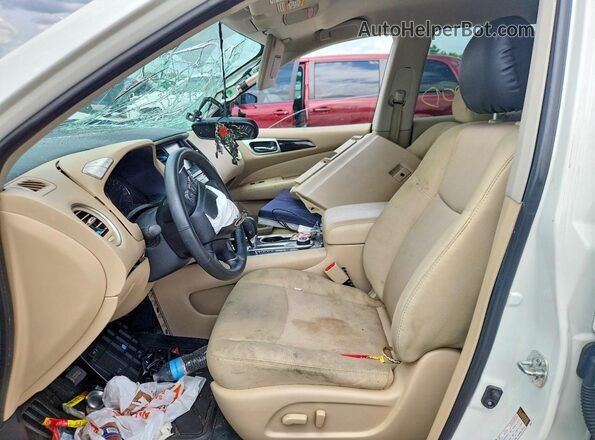 5N1DR2BM0LC631509 2020 NISSAN PATHFINDER Белый Вид салона спереди