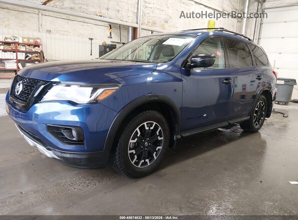 5N1DR2BM9LC649815 2020 NISSAN PATHFINDER Blue Передня ліва чверть