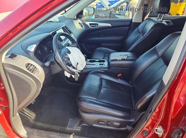 5N1DR2CM5LC631603 2020 NISSAN PATHFINDER Red Widok wnętrza z przodu
