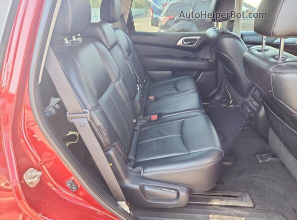 5N1DR2CM5LC631603 2020 NISSAN PATHFINDER Red Widok wnętrza z tyłu