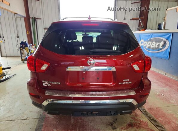 5N1DR2DM9LC598216 2020 NISSAN PATHFINDER Red Rear view