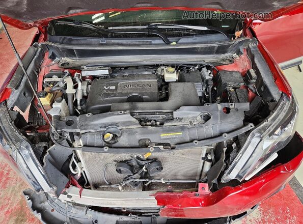 5N1DR2DM9LC598216 2020 NISSAN PATHFINDER Red Engine compartment view