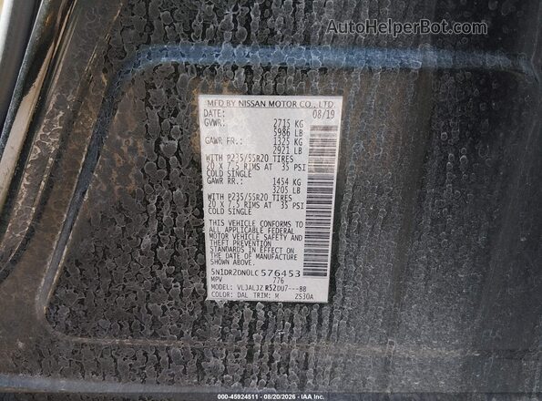 5N1DR2DN0LC576453 2020 NISSAN PATHFINDER Green Вид підкапотного простору