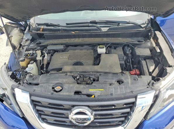 5N1DR2DN9LC638898 2020 NISSAN PATHFINDER Blue Vista del compartimento del motor