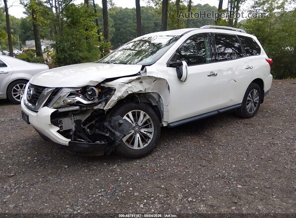 5N1DR2MM0HC639324 2017 NISSAN PATHFINDER White წინა მარცხენა ხედი სამი მეოთხედიდან