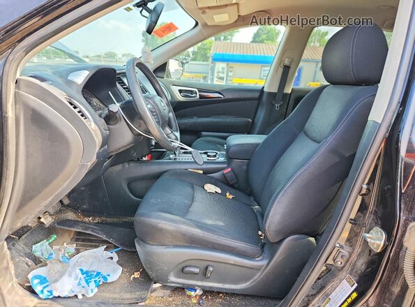 5N1DR2MM0HC699331 2017 NISSAN PATHFINDER Black Front interior view