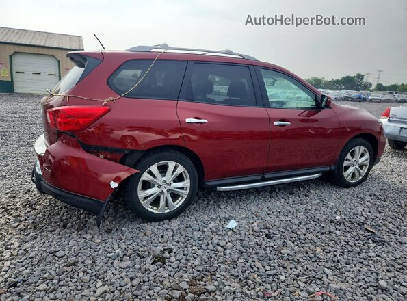 5N1DR2MM0JC678095 2018 NISSAN PATHFINDER Burgundy Հետևի աջ