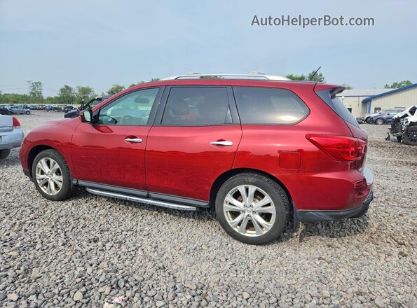 5N1DR2MM0JC678095 2018 NISSAN PATHFINDER Burgundy Հետևի ձախ