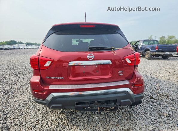 5N1DR2MM0JC678095 2018 NISSAN PATHFINDER Burgundy Հետևի տեսք
