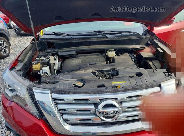 5N1DR2MM0JC678095 2018 NISSAN PATHFINDER Burgundy Սալոնի հետևի տեսք