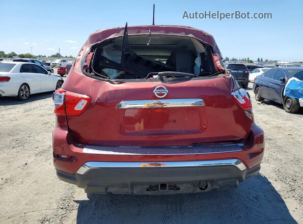 5N1DR2MM1HC637615 2017 NISSAN PATHFINDER Red Rear view
