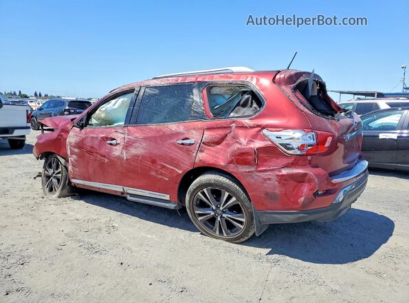 5N1DR2MM1HC637615 2017 NISSAN PATHFINDER Red Rear left