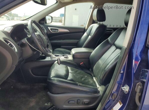 5N1DR2MM1HC690718 2017 NISSAN PATHFINDER Blue Вид салону спереду
