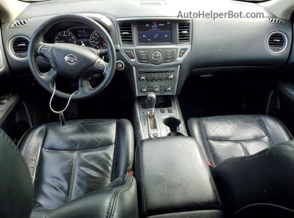 5N1DR2MM1HC690718 2017 NISSAN PATHFINDER Blue Вид панелі приладів
